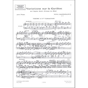 Variations Sur Le Carillon : Pour Piano